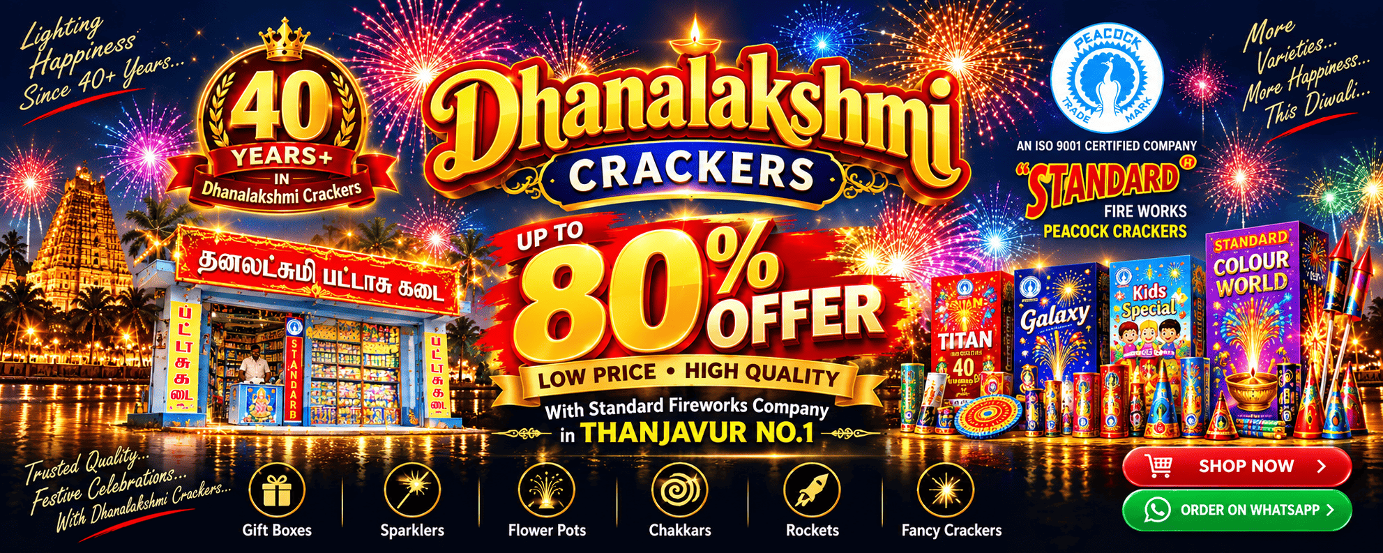 Dhanalakshmi Crackers Diwali Celebration - Factory Direct Rates Sivakasi